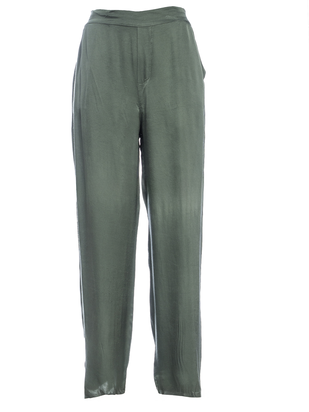 PANTALONE PALAZZO, 4TG - MILITARY GREEN